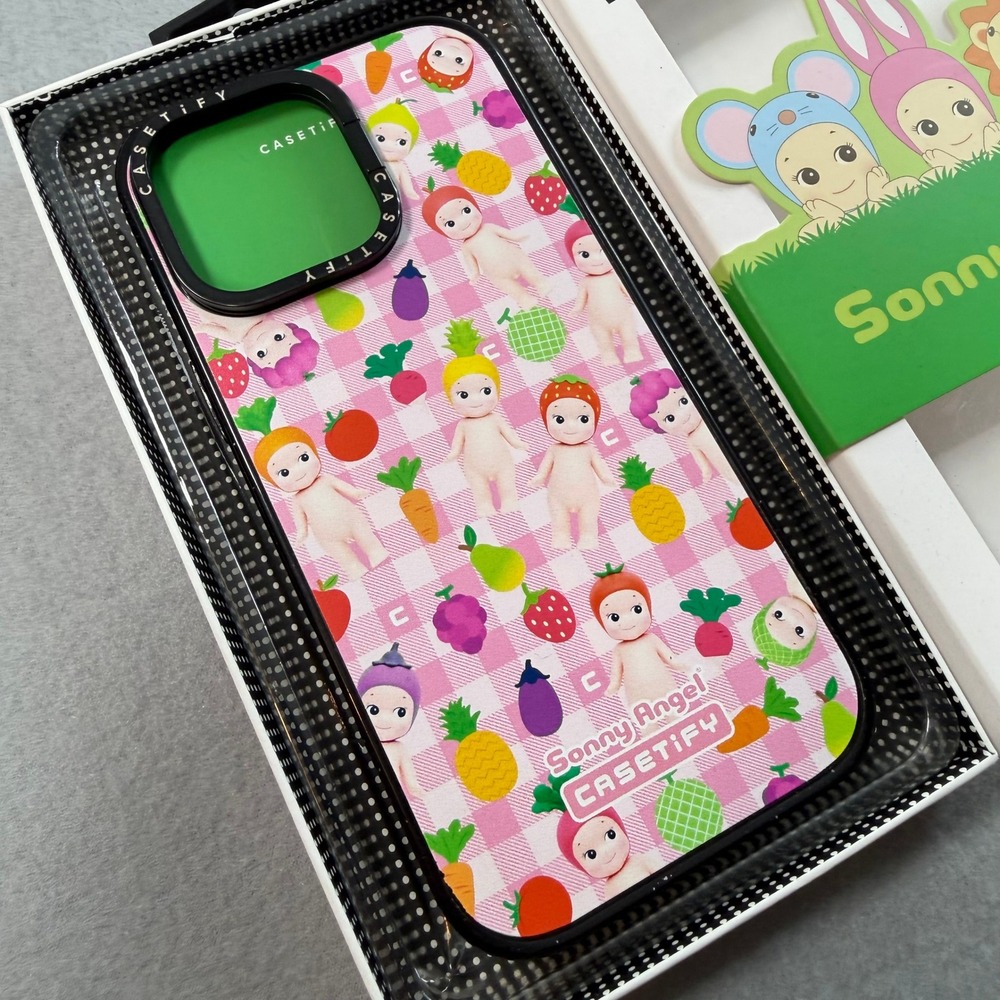 New Casetify Sonny Angel Pink iPhone Case iPhone 16 Pro Max Gingham MagSafe - Picture 4 of 6